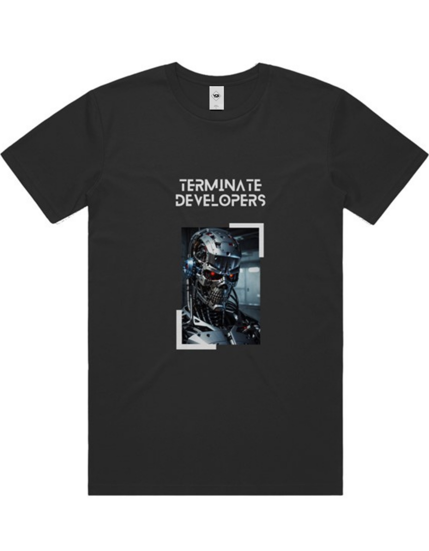 Terminate Developers | Pure Code Cotten Tee